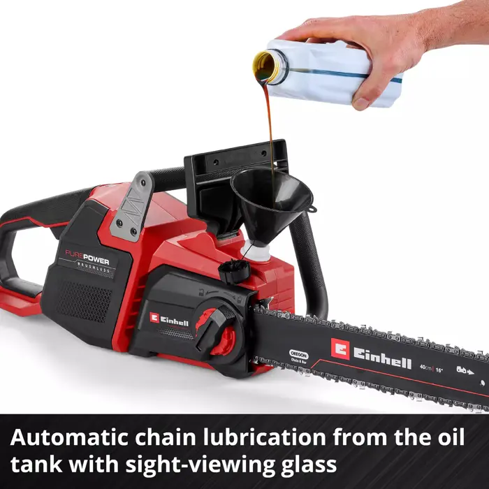 EINHELL Professional Cordless Chainsaw GP-LC 36/40 Li BL-Solo, 36Volt (2x18V) red/black, without battery and charger