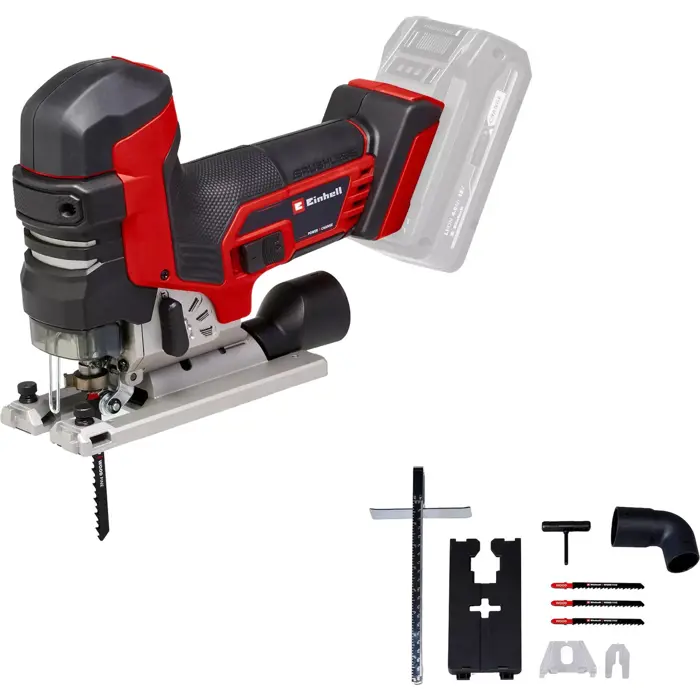 EINHELL Professional Cordless Jigsaw TP-JST 18/135 Li BL - Solo, 18 Volt red/black, without battery and charger