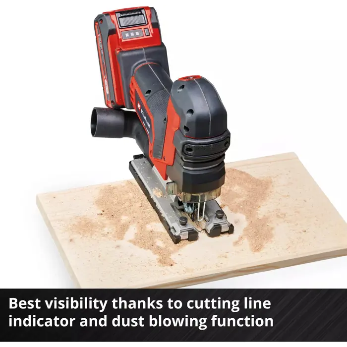 EINHELL Professional Cordless Jigsaw TP-JST 18/135 Li BL - Solo, 18 Volt red/black, without battery and charger