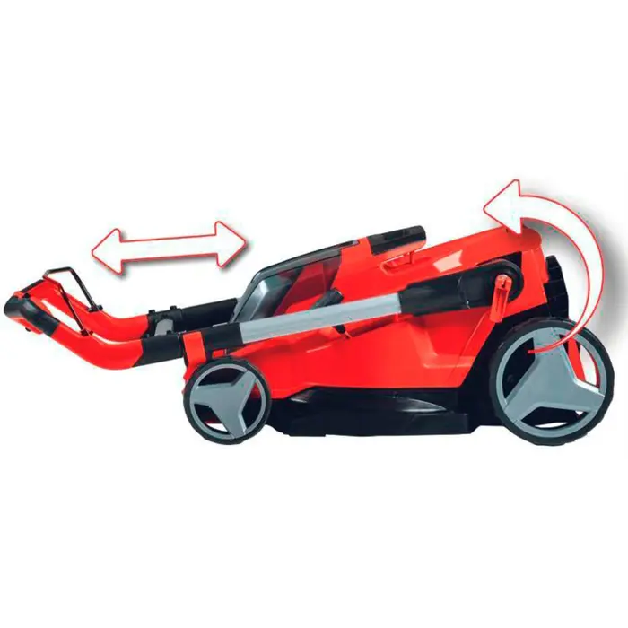 Einhell Professional cordless lawnmower RASARRO 36/42, 36Volt (2x18V) (red/black, 2x Li-ion battery 5.2Ah)