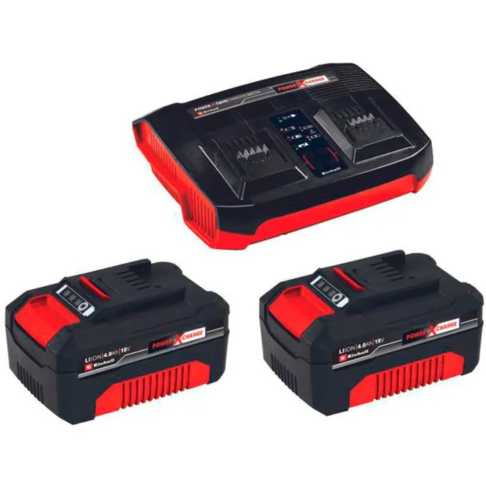 Einhell Professional cordless lawnmower RASARRO 36/42, 36Volt (2x18V) (red/black, 2x Li-ion battery 5.2Ah)