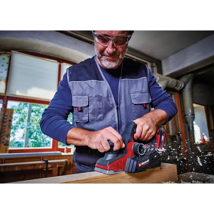 EINHELL Professional Cordless Planer TP-PL 18/3 Li BL-Solo, 18 Volt, Electric Planer red/black, without battery and charger