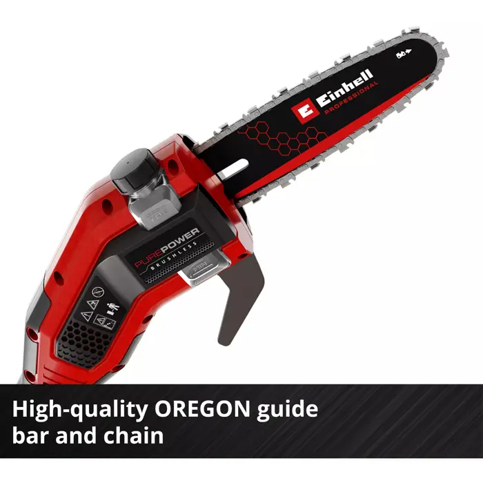 EINHELL Professional Cordless Pole Pruner GP-LC 18/20 Li T BL-Solo red/black, without battery and charger