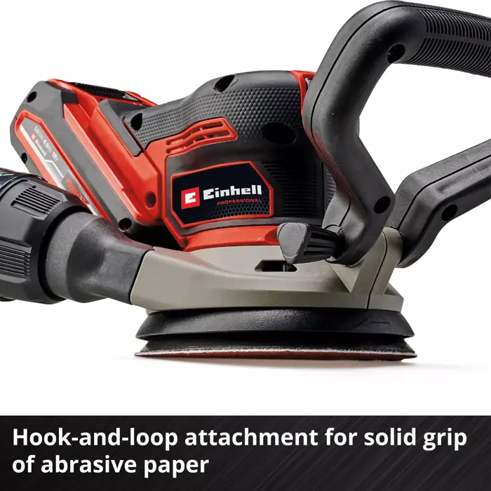EINHELL Professional cordless random orbit sander TP-RS 18/32 Li BL-Solo, 18V red/black, without battery and charger