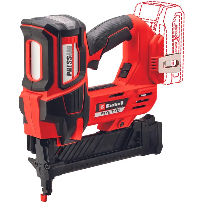 Einhell Professional cordless staple gun FIXETTO 18/38 S, 18 volt, electric staple gun (red/black, without battery and charger)