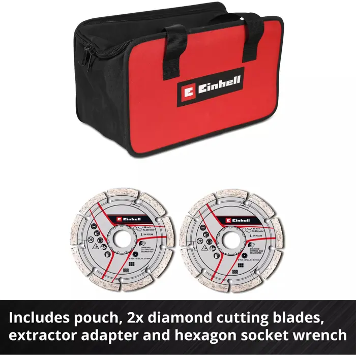 EINHELL Professional Cordless Wall Chaser TP-MA 36/30 Li BL-Solo, 36 Volt (2x18 V) red/black, without battery and charger
