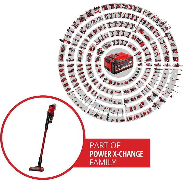 Einhell Te-SV 18 Li-Solo, stem vacuum cleaner (red/black, without battery and charging device)