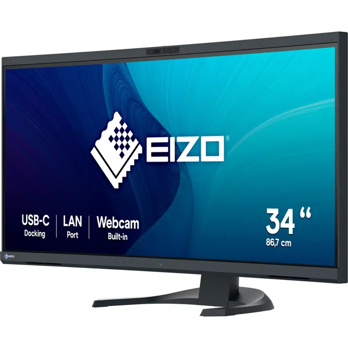 EIZO FlexScan EV3450XC-BK, LED monitor - 34,1 - black, UWQHD, IPS, webcam, microphone, USB-C