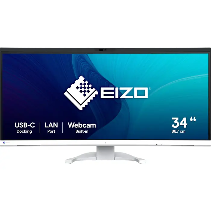 EIZO FlexScan EV3450XC-WT, LED monitor - 34,1 - white, UWQHD, IPS, webcam, microphone, USB-C