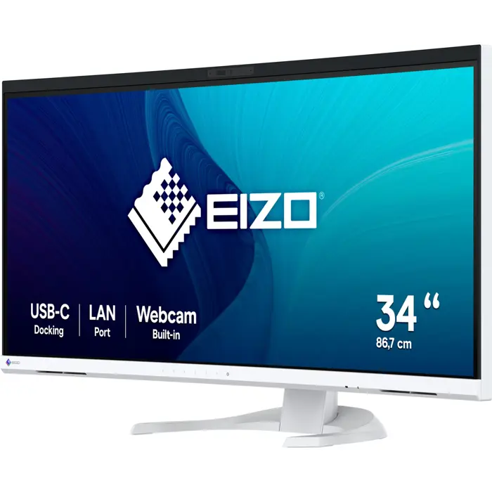 EIZO FlexScan EV3450XC-WT, LED monitor - 34,1 - white, UWQHD, IPS, webcam, microphone, USB-C