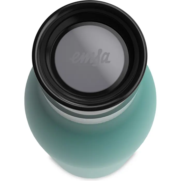 Emsa Bludrop Color insulated drinking bottle 0.7 liters, thermos bottle (petrol, stainless steel)