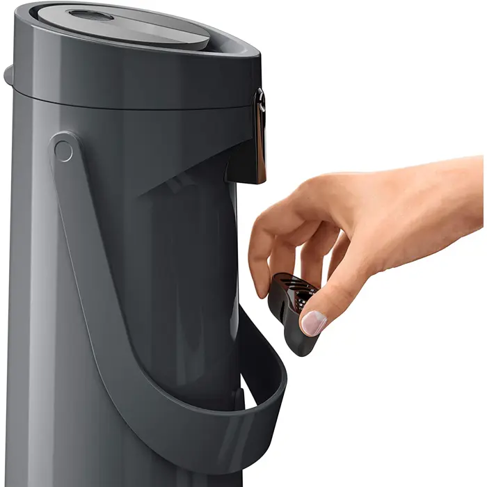 Emsa PONZA pump vacuum jug 1.9 liters (anthracite, Comfort Press)