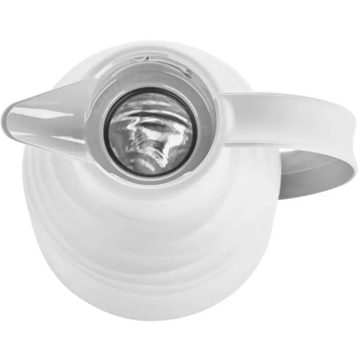Emsa Samba vacuum jug Quick Press white 1.0L
