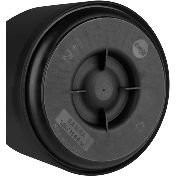Emsa Samba vacuum jug with Quick Press closure (black)