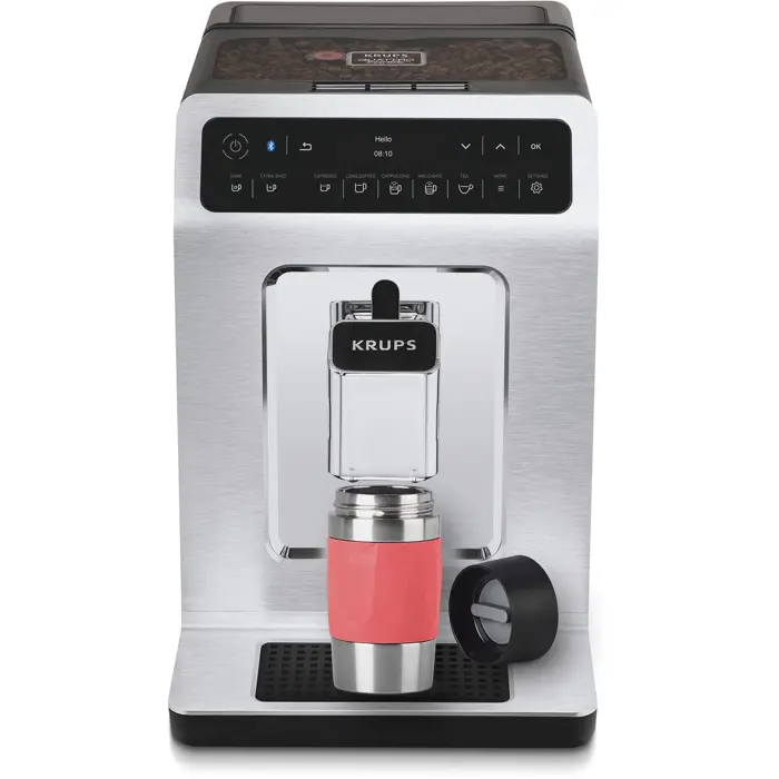 Emsa TRAVEL MUG Compact thermal mug (coral/stainless steel, 0.3 liters, screw cap)