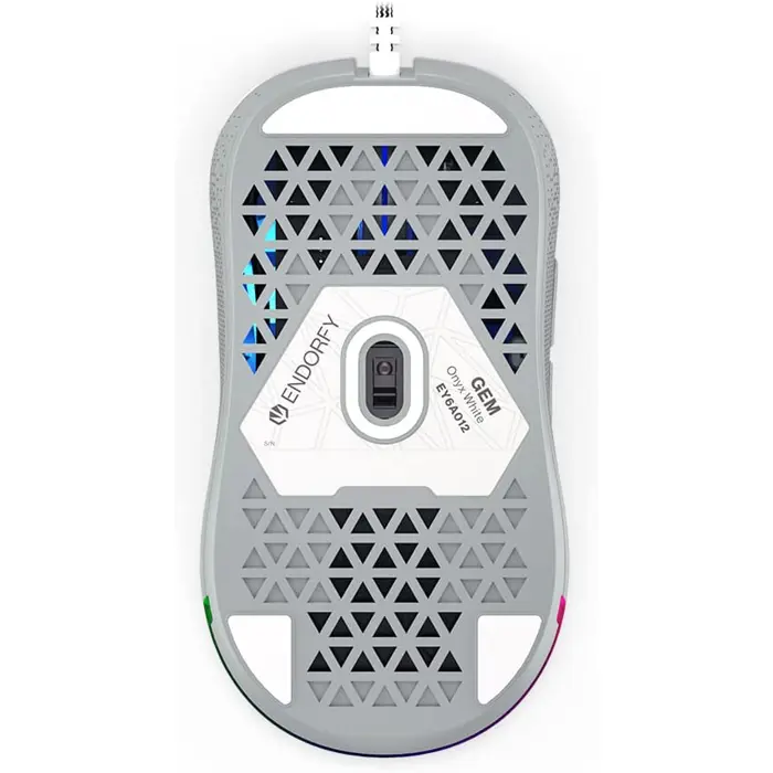 ENDORFY GEM Onyx White, gaming mouse (white/grey)