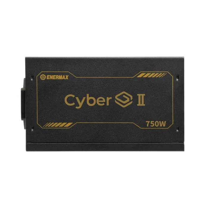 Enermax 750W CyberG II, ATX 3.1, 80+ GOLD, 2×PCIe, 5×SATA, 24-pina, 120mm ventilator