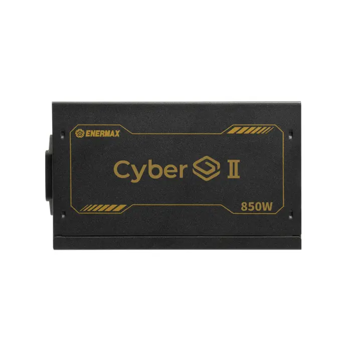 Enermax 850W CyberG II, ATX 3.1, 80+ GOLD, 2×PCIe, 5×SATA, 24-pina, 120mm ventilator
