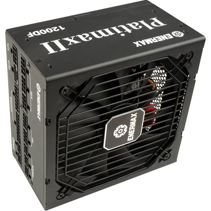 Enermax Platimax II D.F. 1200W (black, 1x 12-pin high power GPU, 3x PCIe cable management, 1000 watts)