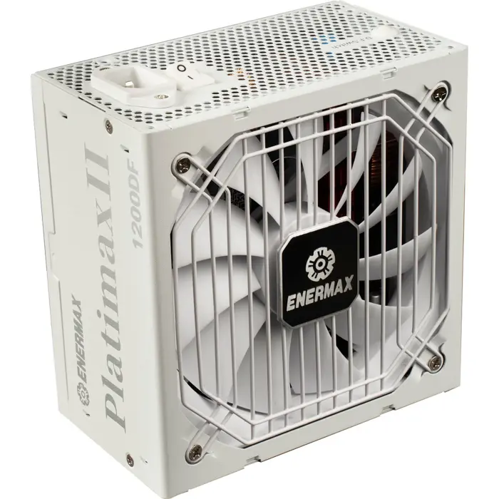 Enermax Platimax II D.F. 1200W (white, 1x 12-pin high power GPU, 3x PCIe cable management, 1000 watts)