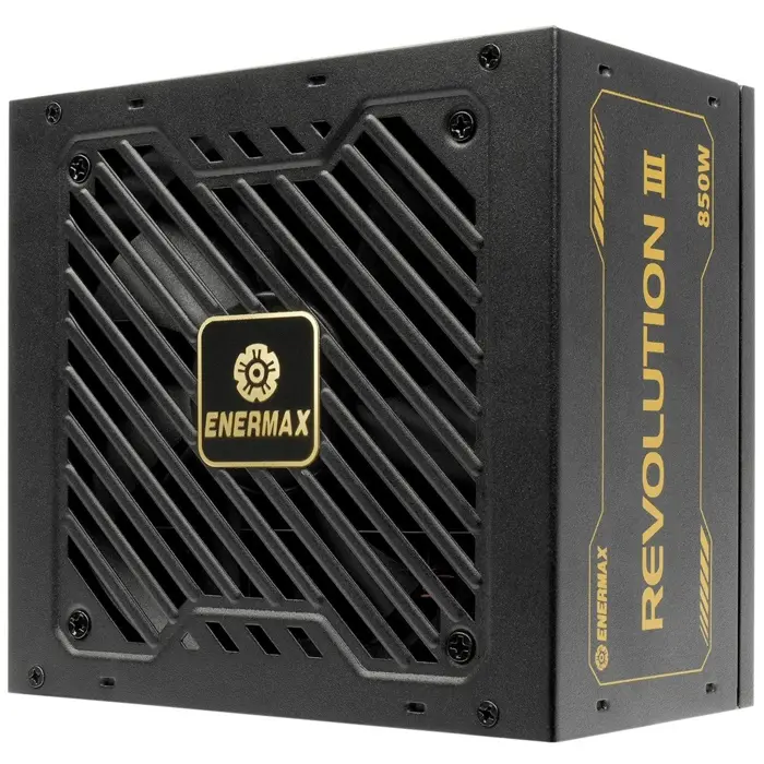 Enermax REVOLUTION III 850W, PC power supply (1x 12-pin high power GPU, 3x PCIe cable management, 850 watts)