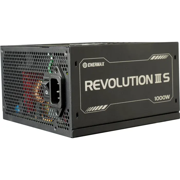 Enermax REVOLUTION III S 1000W (black, 1x 12-pin high power GPU, 4x PCIe cable management, 1000 watts)