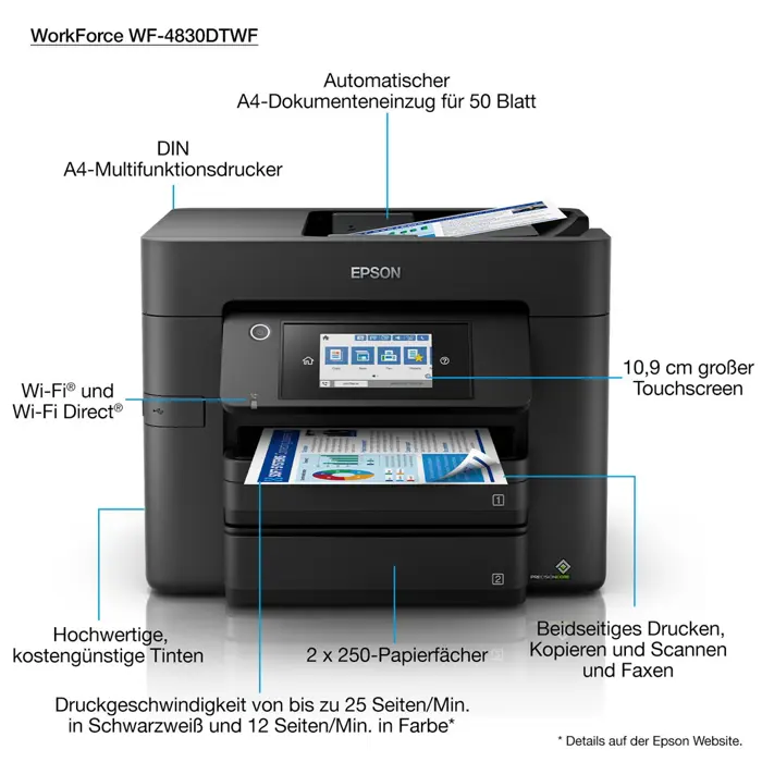 Epson WorkForce Pro WF-4830DTWF - mult