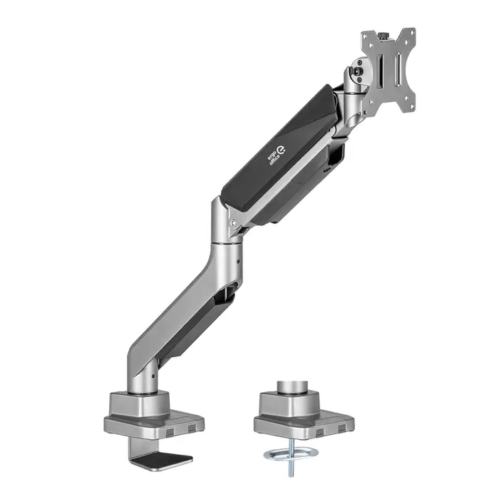 Ergo Office Universal Monitor Desk Mount, Gas Spring 17"-35" 15kg, VESA 75x75 / 100x100, ER-445