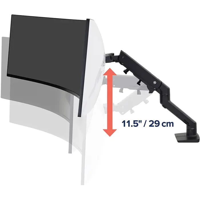 Ergotron HX Monitor Arm with HD joint, monitor mount (black)
