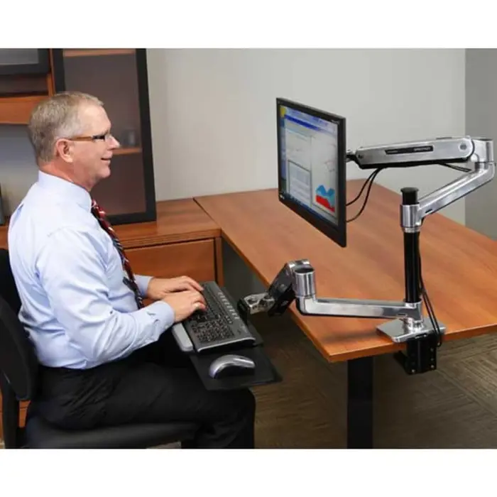 Ergotron LX HD Sit-Stand Desk Mount LCD