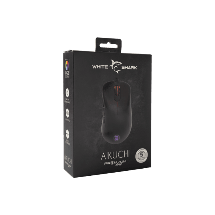 ESHARK profesionalni RGB gaming miš ESL-M3 AIKUCHI crni 7200dpi + POKLON gaming podloga