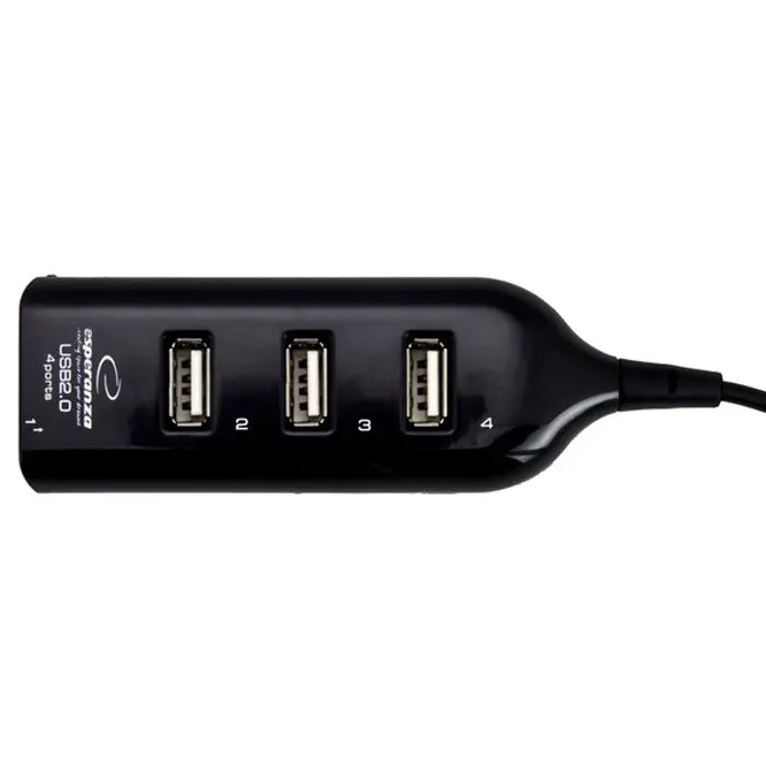 Esperanza EA116 interface hub 480 Mbit/s Black