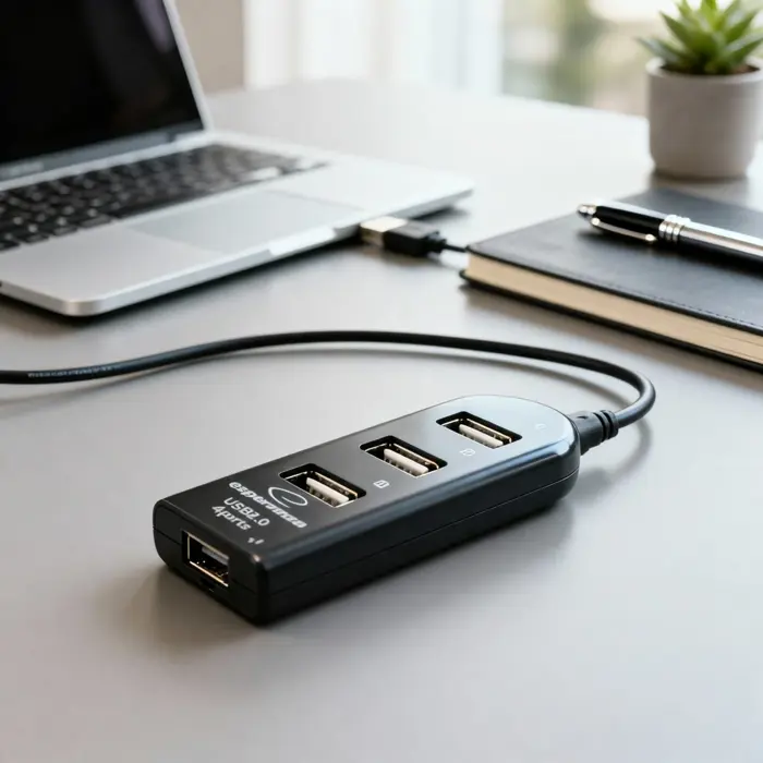 Esperanza EA116 interface hub 480 Mbit/s Black