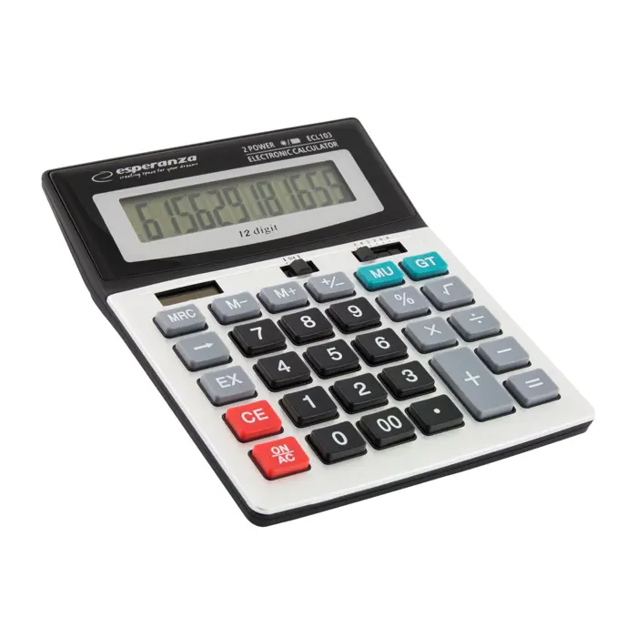 Esperanza ECL103 calculator Desktop Basic Black, Gray