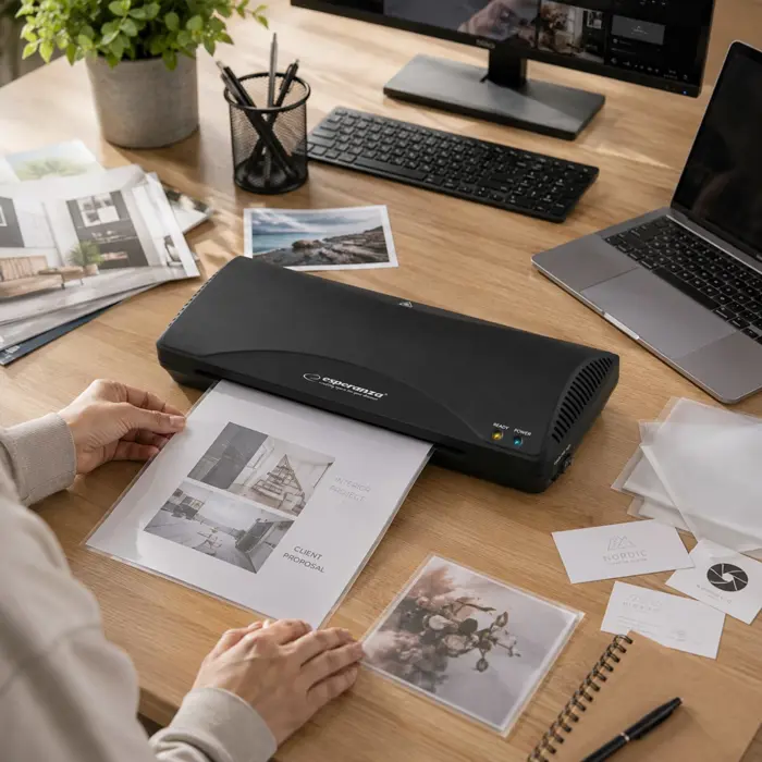 Esperanza EFL001 laminator Cold/hot laminator 250 mm/min Black