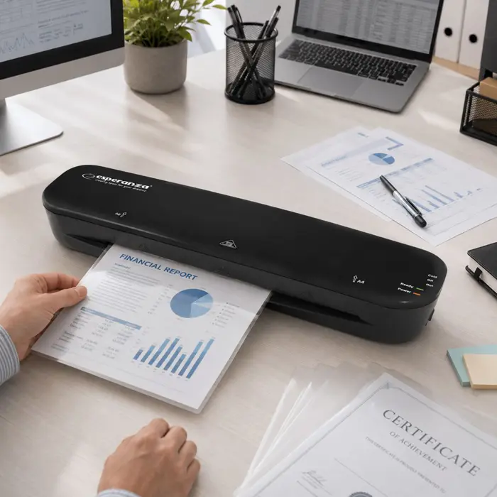 Esperanza EFL002 laminator Cold/hot laminator 250 mm/min Black
