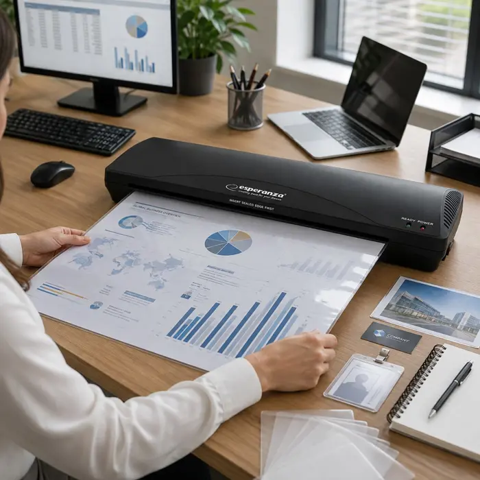 Esperanza EFL003 laminator Cold/hot laminator 250 mm/min Black