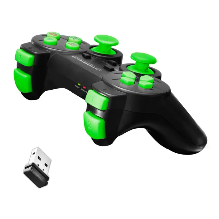 Esperanza EGG108G Gaming Controller Gamepad PC,Playstation 3 Analogue / Digital USB 2.0 Black,Green
