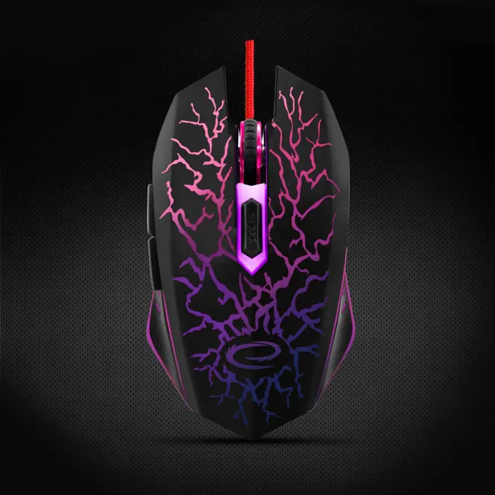 Esperanza EGM211R mouse Right-hand USB Type-A Optical 2400 DPI
