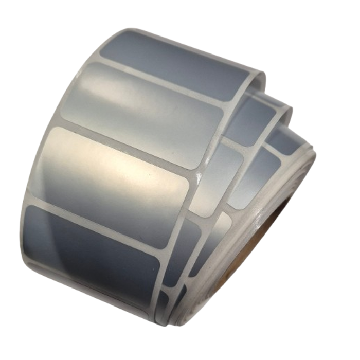 Etikete 40x20 - 1000 kom rola,f76, PET silver