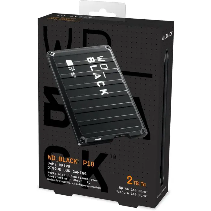 External hard drive WD BLACK P10 2TB USB 3.0, black