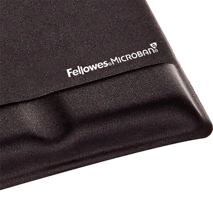 Fellowes Health-V™ Fabrik Wrist/Mouse Pad, Black