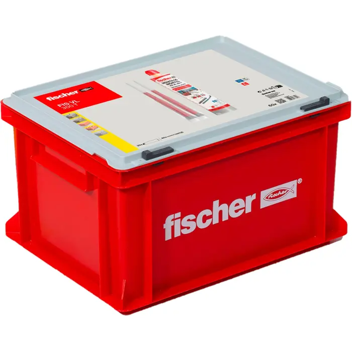 fischer Advantage Box Injection Mortar FIS VL 300 T HWK G (grey, 20 cartridges with 300ml each, in a case)