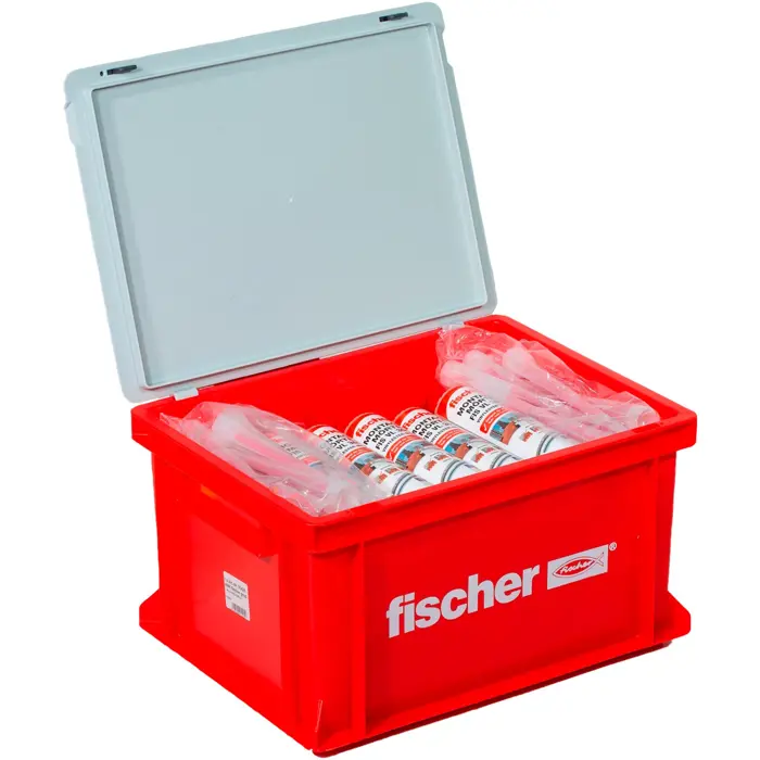 fischer Advantage Box Injection Mortar FIS VL 300 T HWK G (grey, 20 cartridges with 300ml each, in a case)