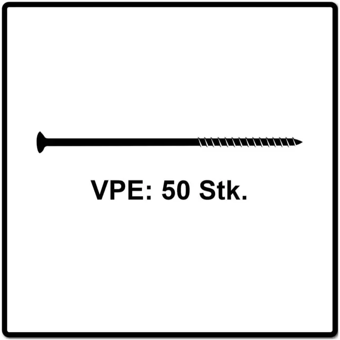FISCHER chipboard screw Power-Fast II 6.0x140 countersunk (50 pieces, partial thread, galvanized)