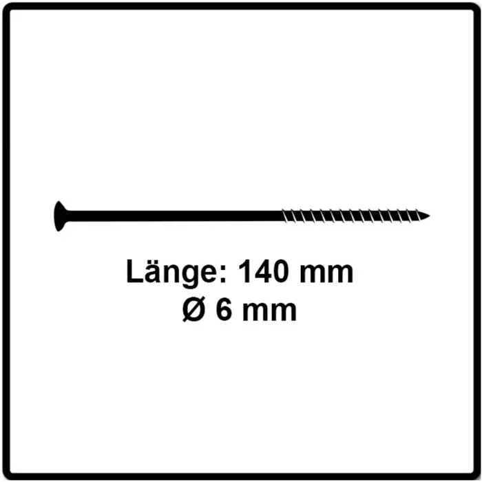 FISCHER chipboard screw Power-Fast II 6.0x140 countersunk (50 pieces, partial thread, galvanized)