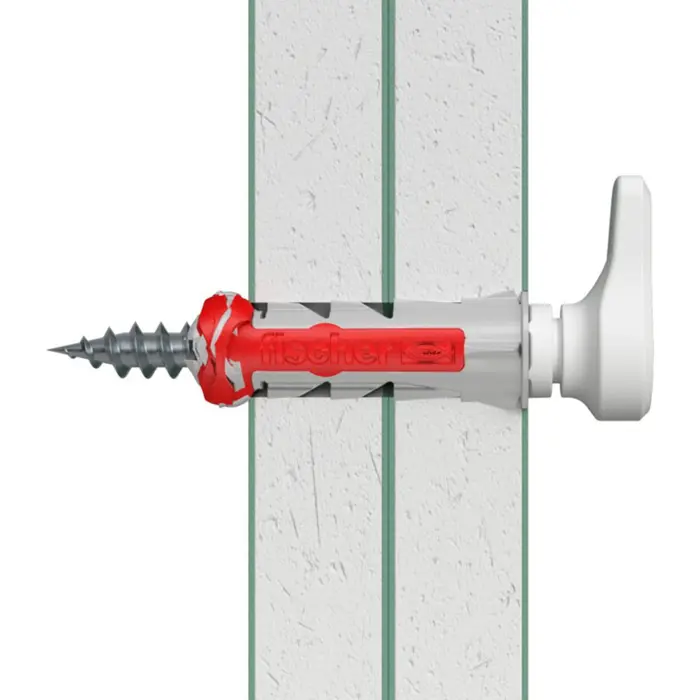 Fischer EasyHook Angle DuoPower 8x40 (white, 25 pieces, with EasyHook angle hook)