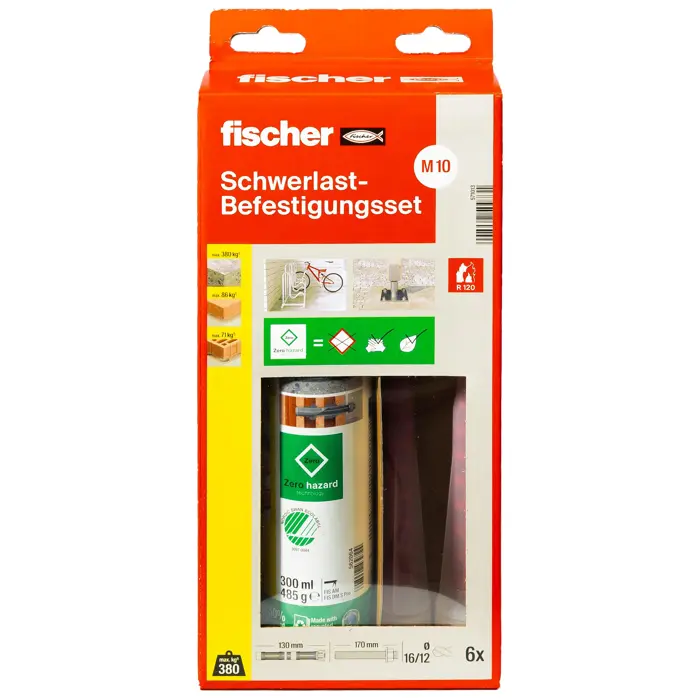 Fischer heavy-duty fastening set FIS V Zero 300 T SBS M10R