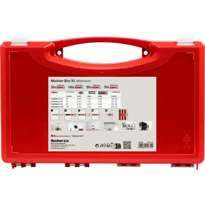 Fischer Meister-Box XL living room (light grey/red, 280 pieces)