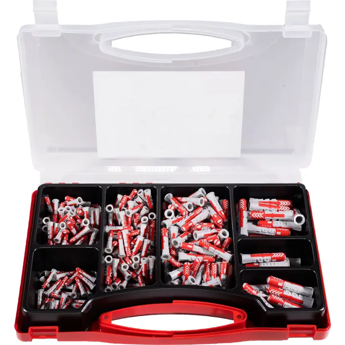 Fischer Meister-Box XL living room (light grey/red, 280 pieces)